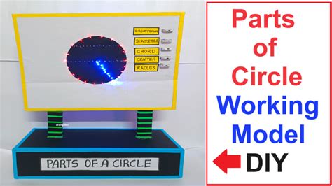 How To Make The Working Model Of Parts Of A Circle Using Led Lights Science Projects Maths