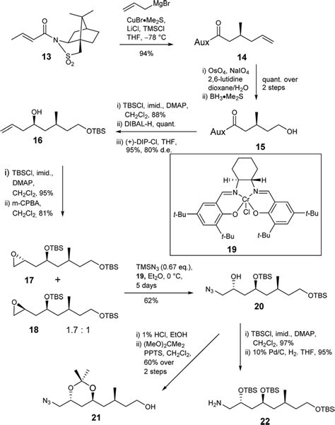 Scheme 4 Synthesis of amine 22. | Download Scientific Diagram