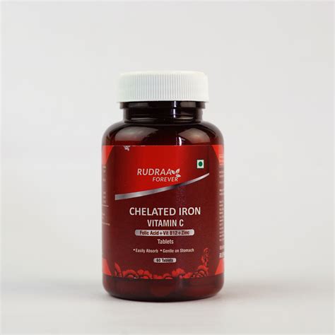 Rudraa Forever Chelated Iron Vitamin C Tablets Rudraa Forever