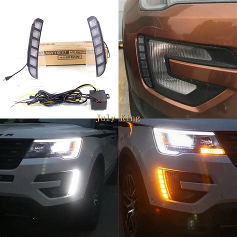 July King Led Daytime Running Lights Case For Ford Explorer