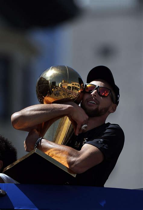 Warriors’ championship trophy takes a star turn in SF