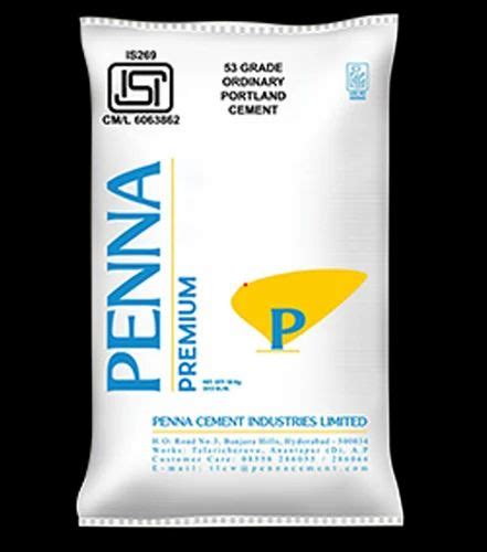 Penna Premium 53 OPC Cement At Rs 400 Bag Penna Cement In Madurai