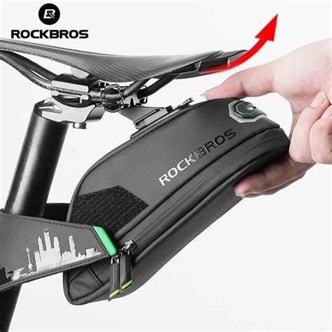 Rockbros Bicycle Bag Rainproof Saddle Bag Reflective Bike Bag