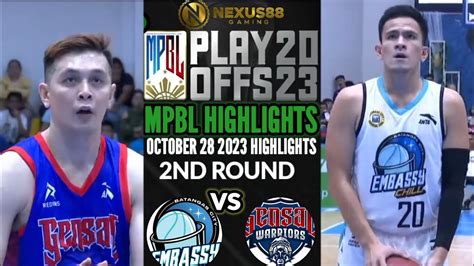 Mpbl Playoffs Nd Round Game Gensan Warriors Vs Batangas City