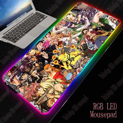 Limited Edition Xgz One Piece Naruto Anime Gaming Computer Mousepad Rgb