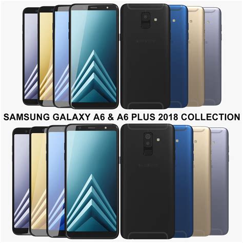 Samsung Galaxy A6 Plus 2018 Levander 3d Model 39 3ds Fbx Max Obj Free3d