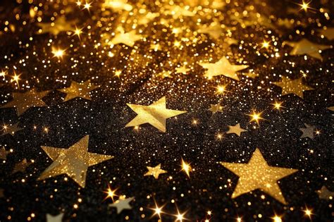 Premium Photo Golden Glitter Texture Christmas Abstract Background