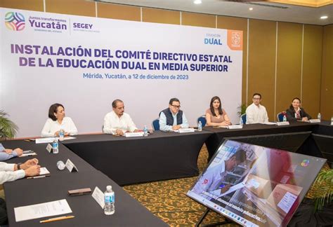 Instalan Comité Estatal de Educación Dual en el nivel Medio Superior