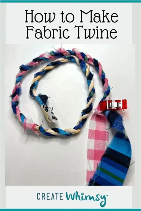 How To Make Fabric Twine From Scraps Tutorial And YouTube Create Whimsy