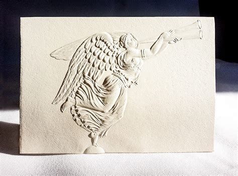 8 Angel Cards. Christmas Angel embossed cards. Set of 8 cards. White ...