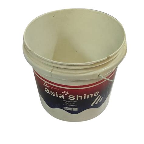 White Blue And Red Liter Plastic Bucket For Household With Handle