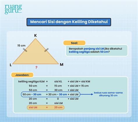 Belajar Rumus & Cara Menghitung Keliling Segitiga