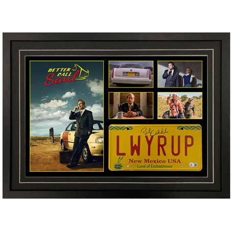 Bob Odenkirk Breaking Bad Better Call Saul Signed And Framed Lwyrup License Plate Beckett