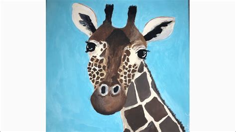 How To Paint A Giraffe EASY Painting For Beginners YouTube