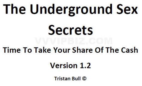 The Underground Sex Secrets Plr Ebook Tradebit