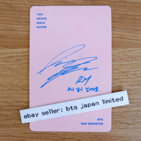 BTS You Never Walk Alone YNWA Photocard PC RM JIN Ubuy India