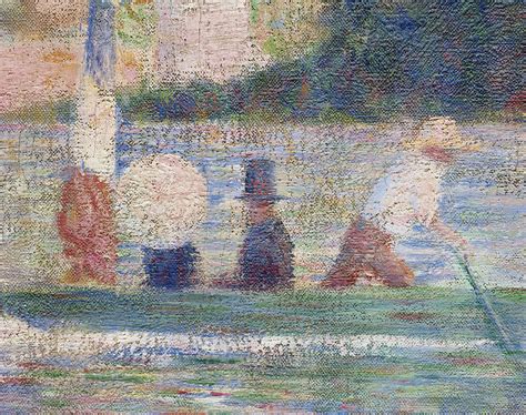 Detail From Bathers At Asnieres Painting By Georges Pierre Seurat