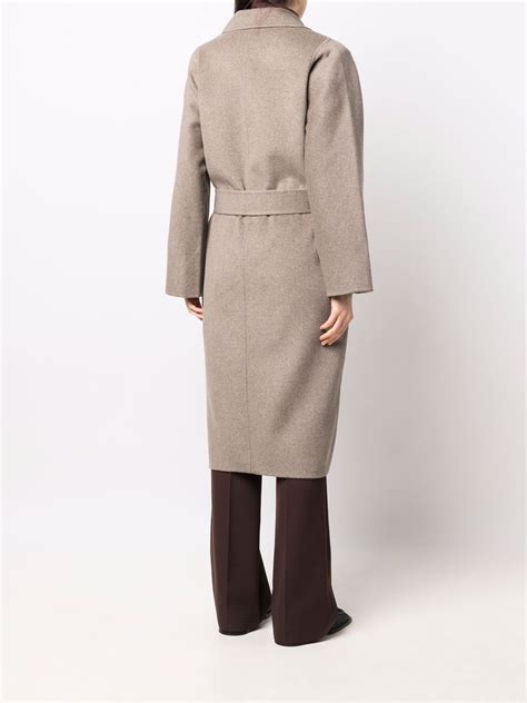 Storeez Belted Wool Cashmere Coat In Nude Modesens