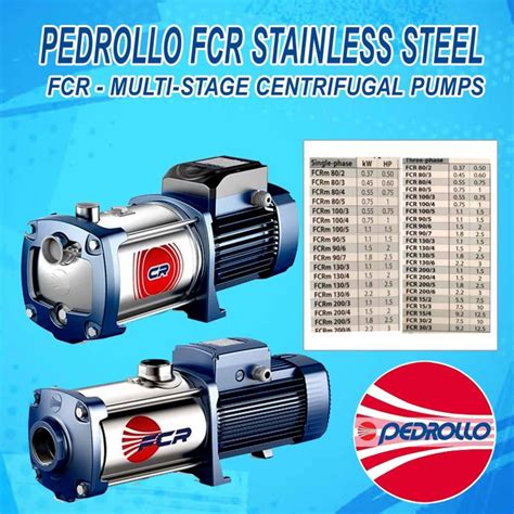 PEDROLLO FCR MULTI STAGE CENTRIFUGAL PUMP Lazada PH