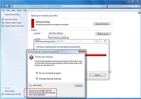 Windows Backup Troubleshooting Options On Backup Techyv