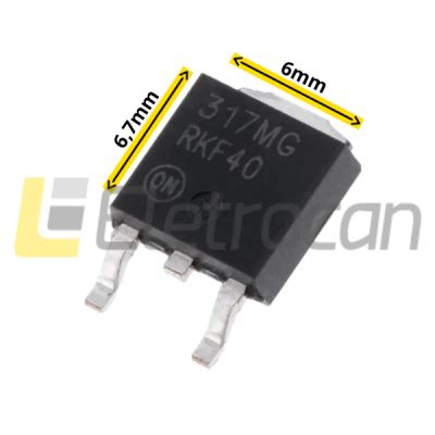 SMD LM317 CIRCUITO INTEGRADO DPAK Eletrocan