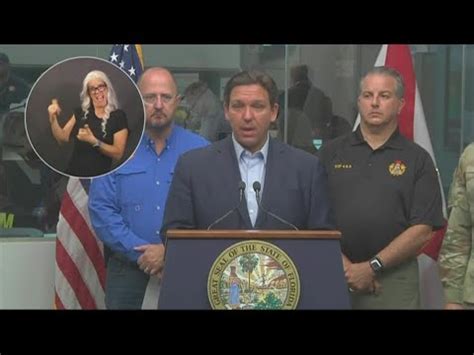 Gov Desantis Duval County Will See Impacts From Hurricane Ian Youtube