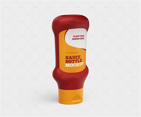 Sauce Plastic Bottle Mockup Set Graphics Graphicriver