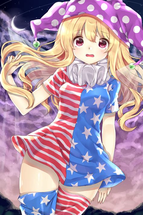 Safebooru 1girl American Flag Dress American Flag Legwear Blonde Hair