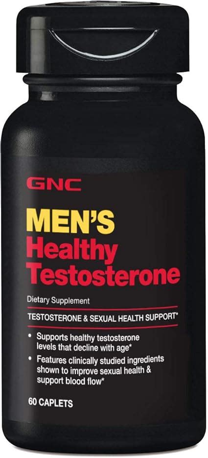 Gnc Hombres Testosterona Saludable 60 Cápsulas Testosterona Y Apoyo De Salud