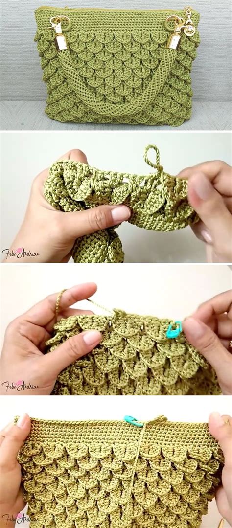 Crochet Crocodile Stitch Bag You Can Easily Make CrochetBeja Crochet