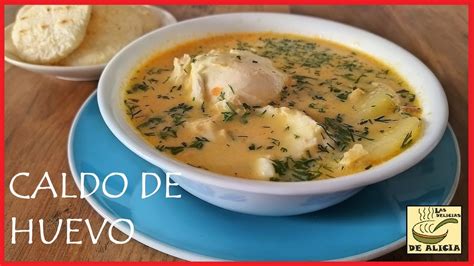 Caldo De Huevo Recetas Colombianas Youtube