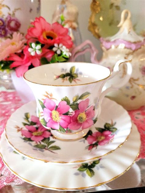 Royal Albert Prairie Rose England Bone China Hobbies Toys