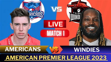 American Premier League 2023 Live Pma Vs Pmw Live Premium Americans