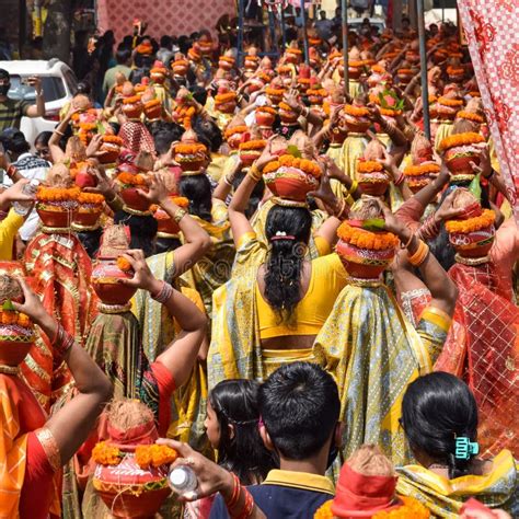 Women With Kalash On Head During Jagannath Temple Mangal Kalash Yatra