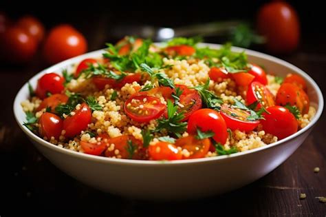 Premium Ai Image Cherry Tomato Couscous Salad Recipe