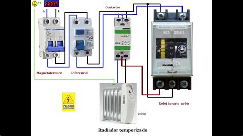 conexión para radiador reloj horario orbis INCA QUARZ YouTube