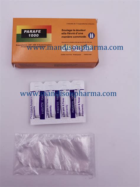 Paracetamol Suppository 1252505001000 Gmp Western Medicine