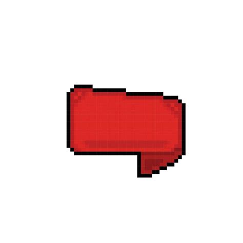 red text box in pixel art style 27879802 Vector Art at Vecteezy