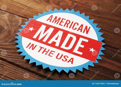 Tag With Text AMERICAN MADE In The USA Stock Image Image Of