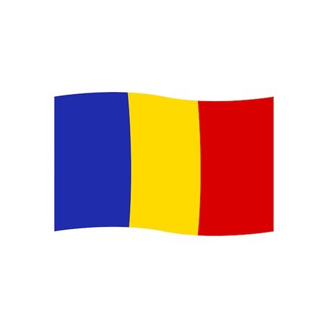 Premium Vector Romania Flag Icon Vector