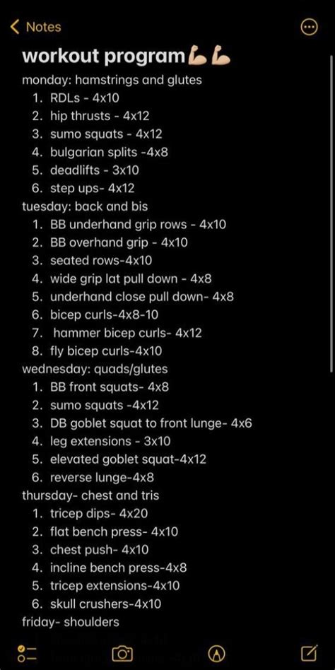 Pin By Tania Mills On Fitness In 2024 Weekly Gym Workouts Gym Workout Plan For Women Workout