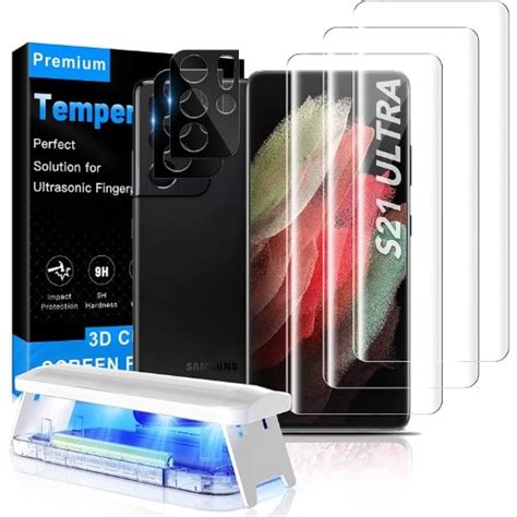 Nano Uv Glue Curve Temper Glass Screen Protector For Samsung Galaxy S