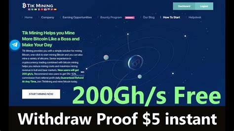 Tikmining Reviews L 200Gh S Free Register Bonus L 5 Withdraw Proof