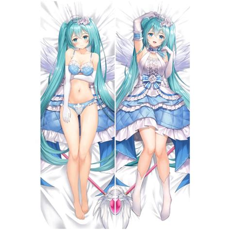 ♘☑ Dakimakura Anime Girl Double Sided Print Life Size Body Pillow Cover