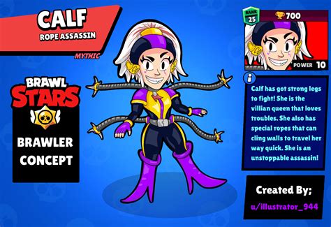 New Brawler Idea Calf More Info In The Comments Rbrawlstars