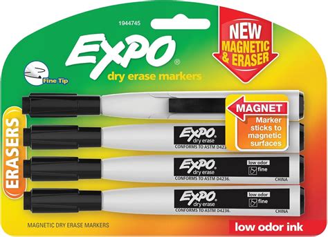 Amazon Expo Magnetic Dry Erase Markers With Eraser Fine Tip