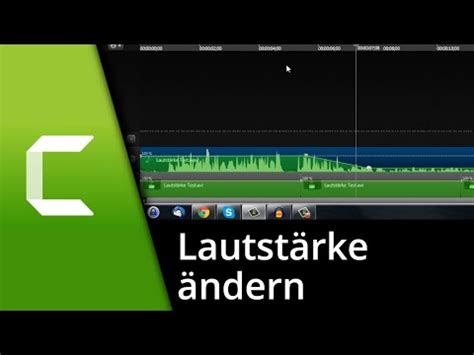 Camtasia Lautstärke ändern 2 Läutstärken in einer Tonspur Tutorial