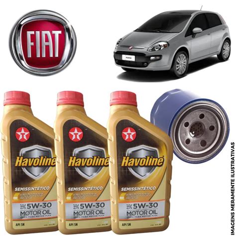 Kit troca de oleo do Punto 1 4 Havoline Autopeças Magazine Luiza