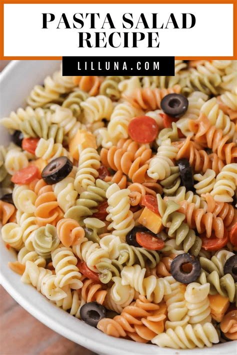 Quick Easy Pasta Salad Recipe Lil Luna