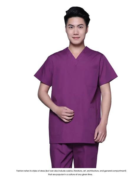 New Plus Size Mens V Neck Summer Nurse Uniform Hospital Medical Scrub